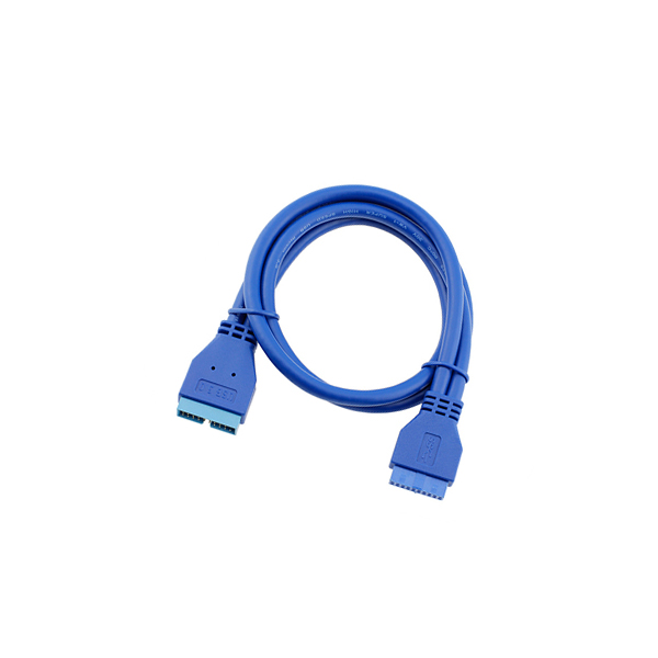 USB 3.0 20 دبوس من الذكور إلى الإناث تمديد الكابلات الداخلية