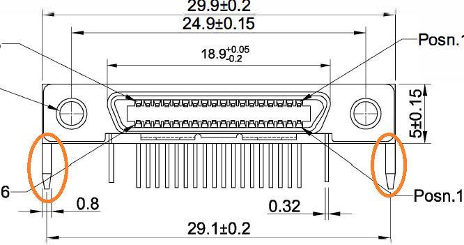 2 mechanical guides 2 mechanical guides