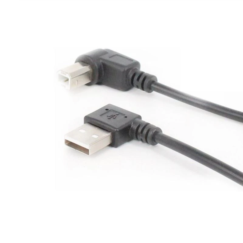 الزاوية اليمنى USB2. 0 A To Right Angle USB2. 0 B Cable for Printer Scanner
